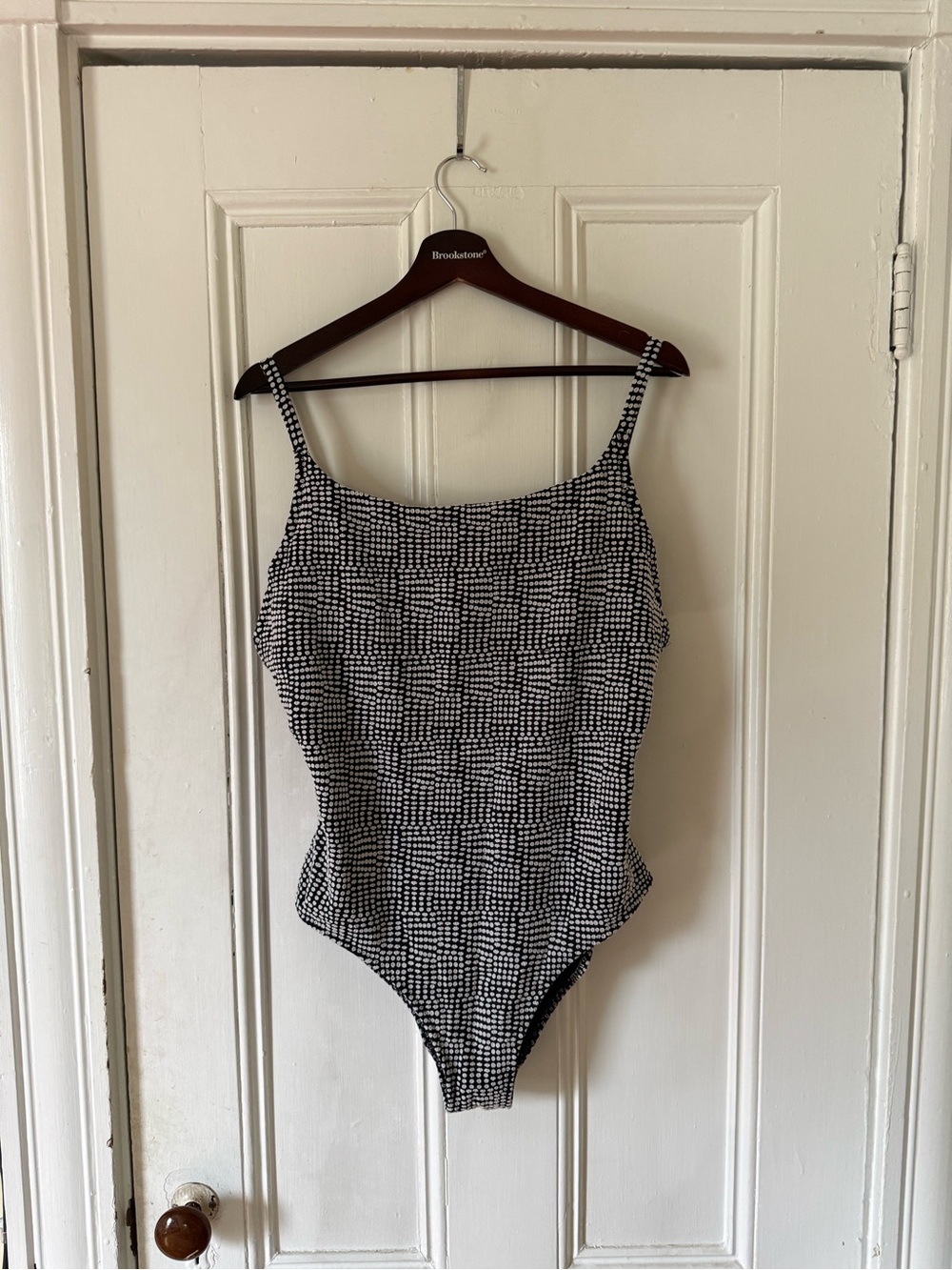 aerie Black and White Polka Dot Top